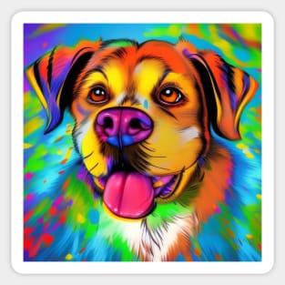 Psychedelic Paws Sticker